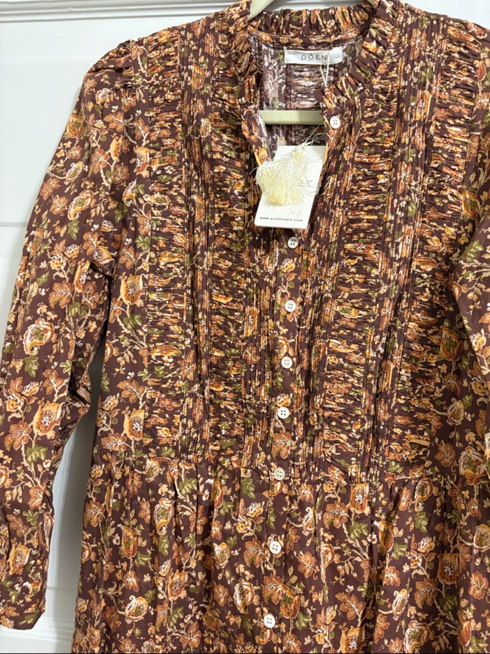 NWT DOEN Philana Dress - size M- Mulberry Vine Floral - Picture 3 of 7